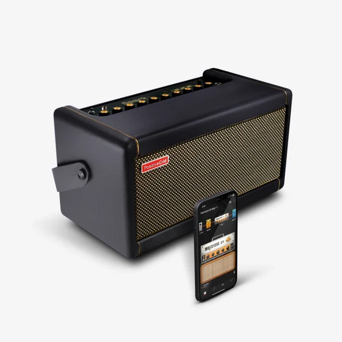 Visual for this record: Positive Grid builds a practice bandmate into an amp, not a plugin