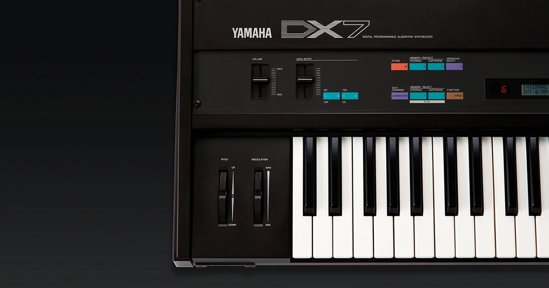 Visual published with the cited source for this record: Yamaha's 1983 DX7 turned FM synthesis into an industry standard